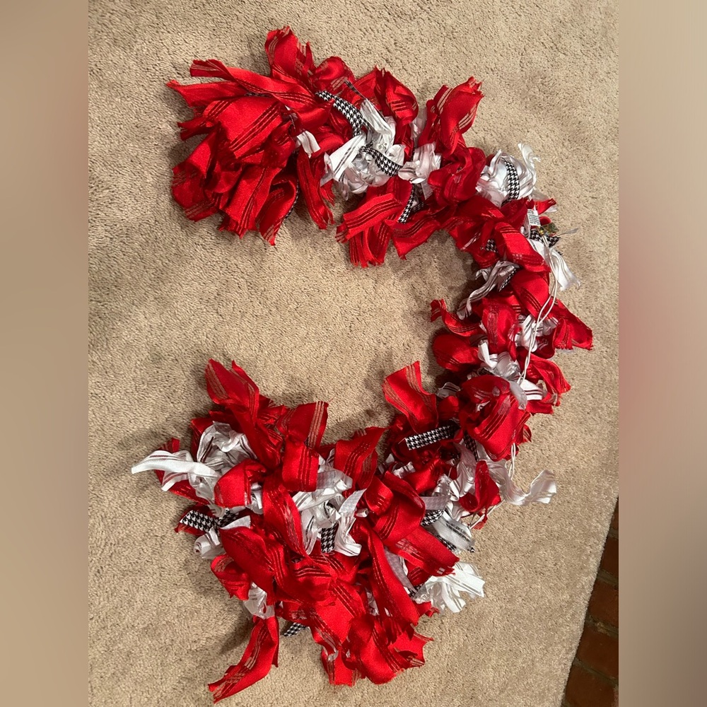 Alabama Crimson Tide Fabric Wreath